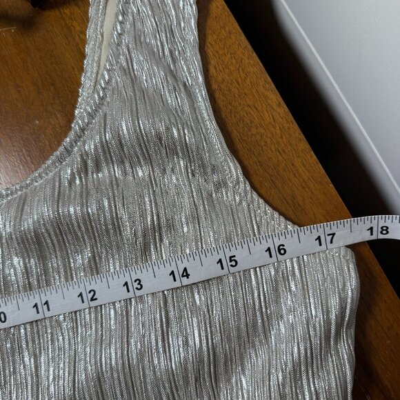 Cachet Evening Jacket & Tank Platinum Open Front with Sparkle Button Closure - Picture 10 of 11